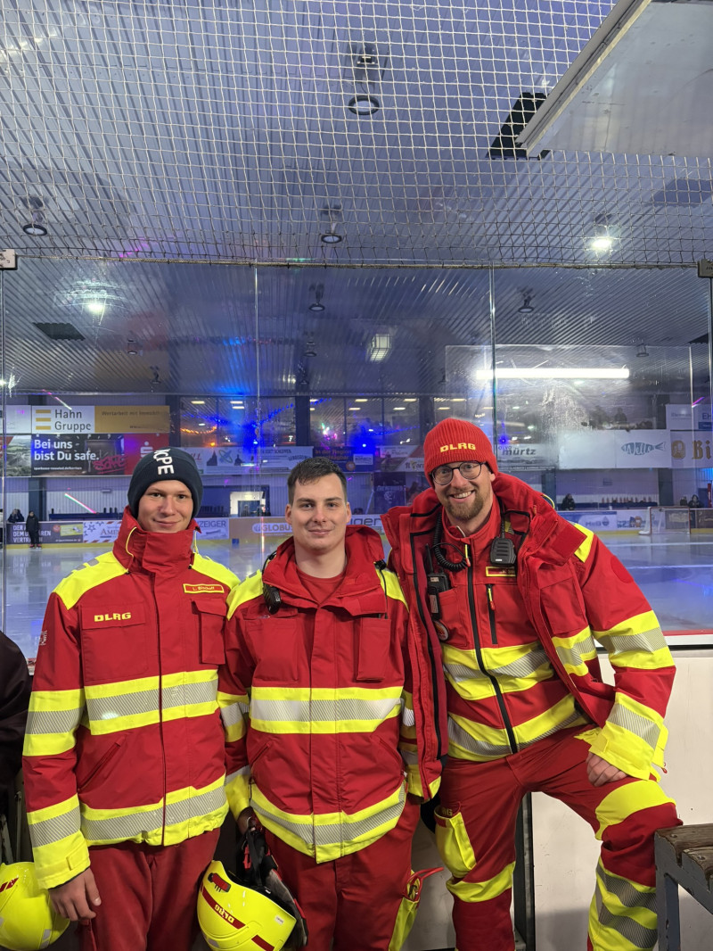 unsere eingesetzten Kräfte v.l. Leon Bischoff, Jonas Richter, Sebastian Sterr